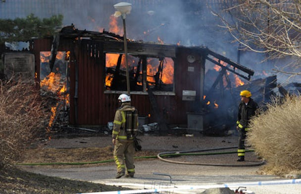 Radhusbrand i Södertälje