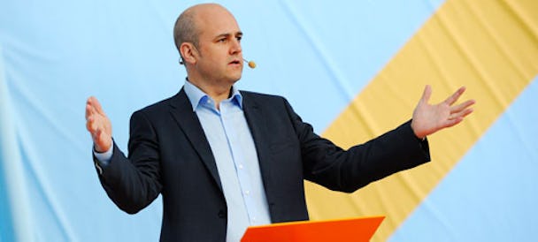 Fredrik Reinfeldt i Almedalen 2012