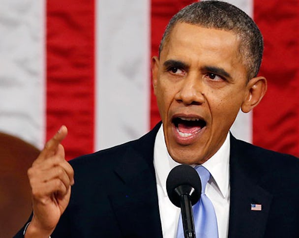 Det var en självsäker president Barack Obama som talade till nationen. Foto: Larry Downing