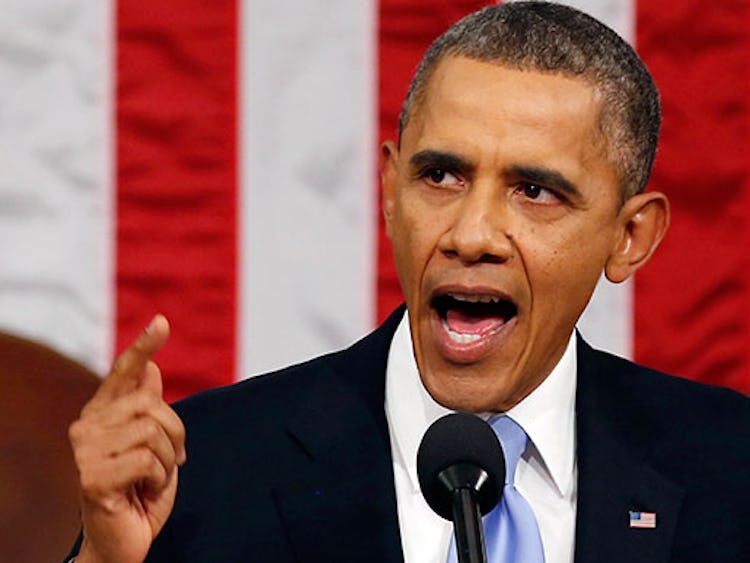 Det var en självsäker president Barack Obama som talade till nationen. Foto: Larry Downing