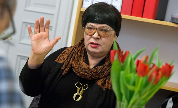 – Det auktoritära styret i Vitryssland drabbar kvinnorna extra hårt, säger Elena Jaskova. Kvinnor tjänar mindre än män och diskrimineras på alla plan. Men officiellt förnekas det. Foto: Claudio Bresciani
