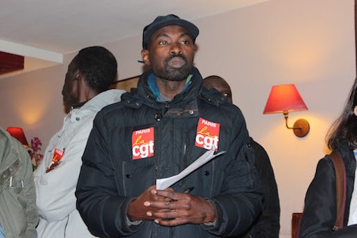 Ibrahima är en av de som organiserar ockupationen. Foto: Erik Larsson