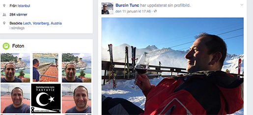 Burcin Tunc äger fartyget Whiskey Trio. På hans Facebook-sida postades ovanstående bild den 6 januari. Foto: Skärmdumo
