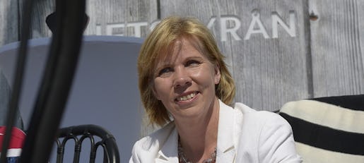 Anna-Maja Henriksson som justitieminister 2014. Foto: Janerik Henriksson/TT