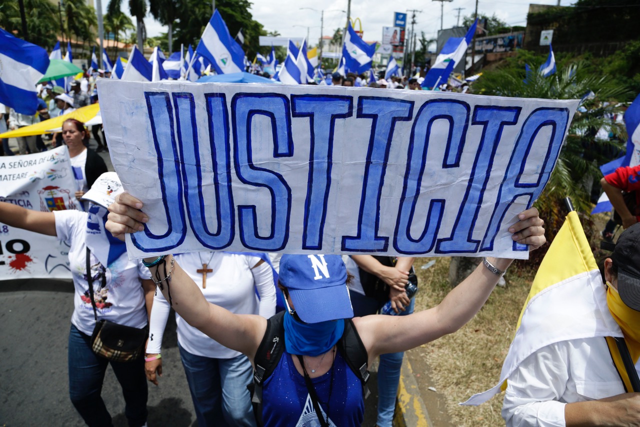 Nicaragua vänsterns moraliska korsväg Foto