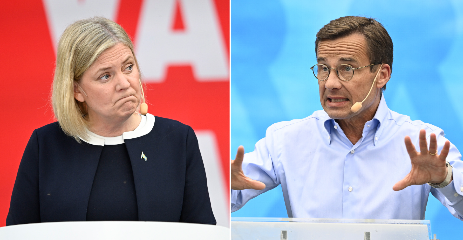 Magdalena Andersson Och Ulf Kristersson Laddar För Strid I ...