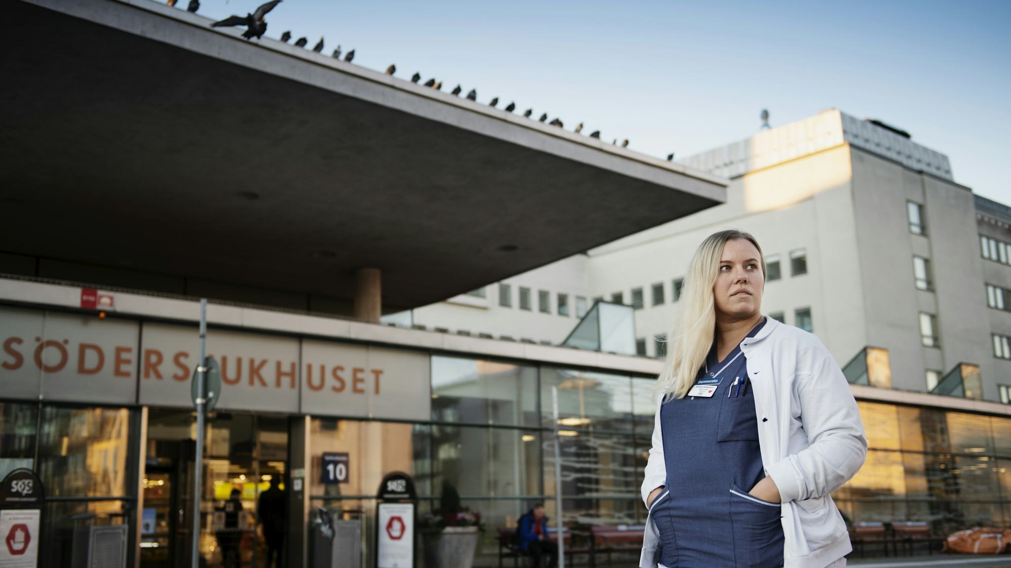 Emelie Andersson, barnmorska på Södersjukhuset.