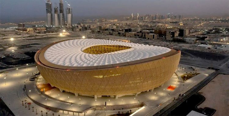 Arenan Lusail i Doha i Qatar som arrangerar fotbolls-VM