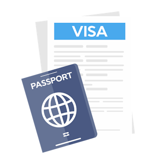 Illustration: Människohandlarna ordnar visum och pass