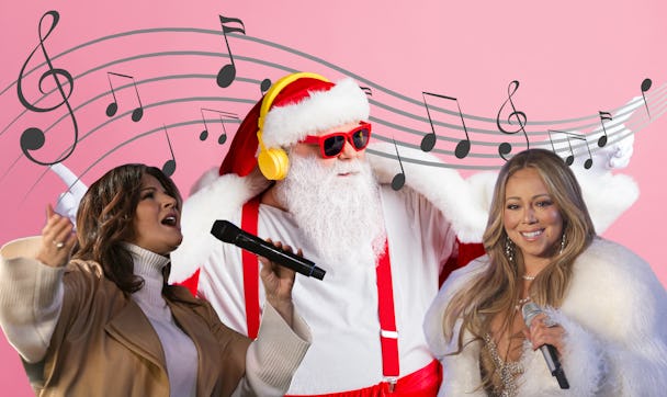 Carola, Mariah Carey och jultomten lyssnar på julmusik