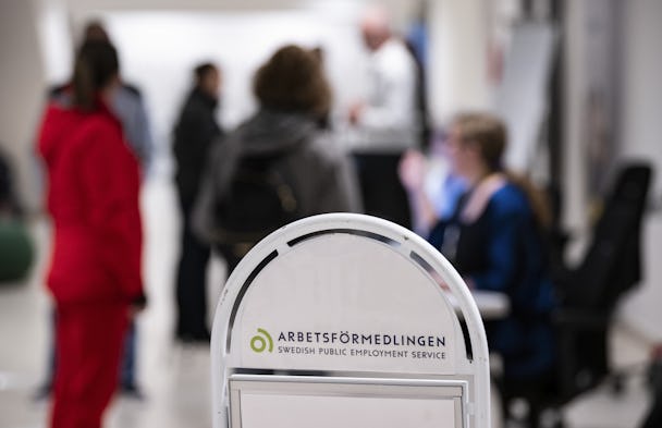 Långtidsarbetslösheten ska öka 2023 och 2024 - här bild från ett kontor i Malmö.