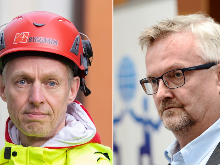 Torbjörn Hagelin, Byggnads och Mats Åkerlind, Byggföretagen.
