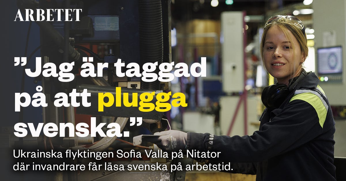 Å lære svensk i arbeidstiden fører til vellykket integrering ved Nitator i Halland – The Work