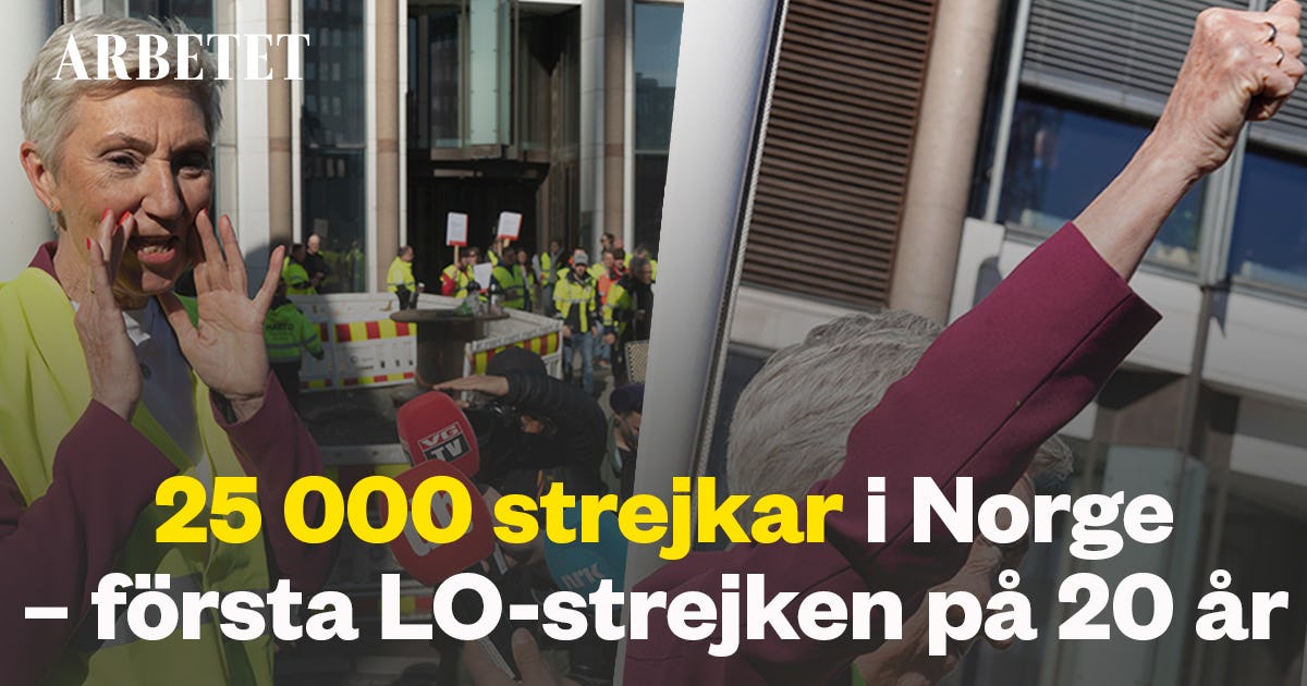 25.000 streiker i Norge – fagforeningene krever reallønnsøkninger – Arbeidet