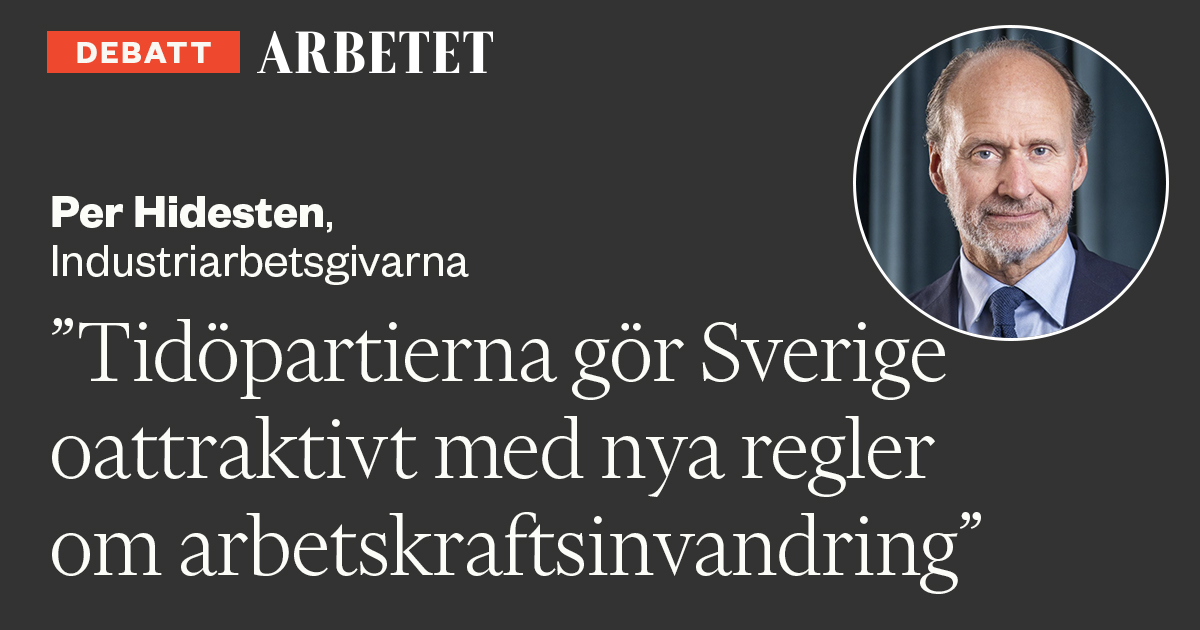 Regeringen Gör Sverige Oattraktivt Med Nya Regler För ...