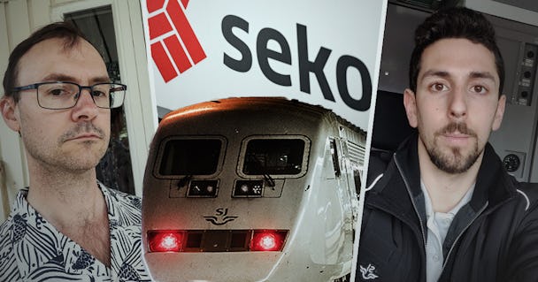 Fredrik Stangel, klubbordförande för Green Cargo Öst samt Mikael Hedlund, klubbordförande för en lokförarklubb inom SJ Stockholm har olika syn på kravbrevet.