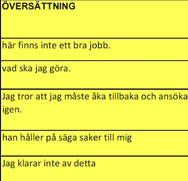 Chatmeddelanden som skickats av en av männen i Sverige.