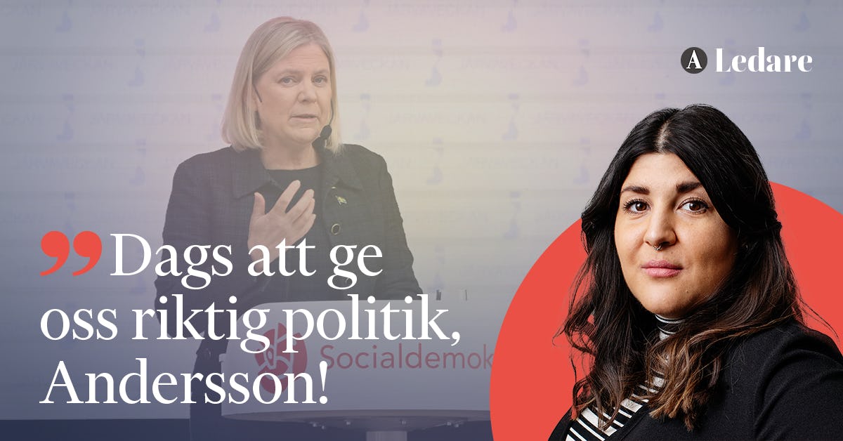 Gi oss politikk, Magdalena Andersson – Jobben