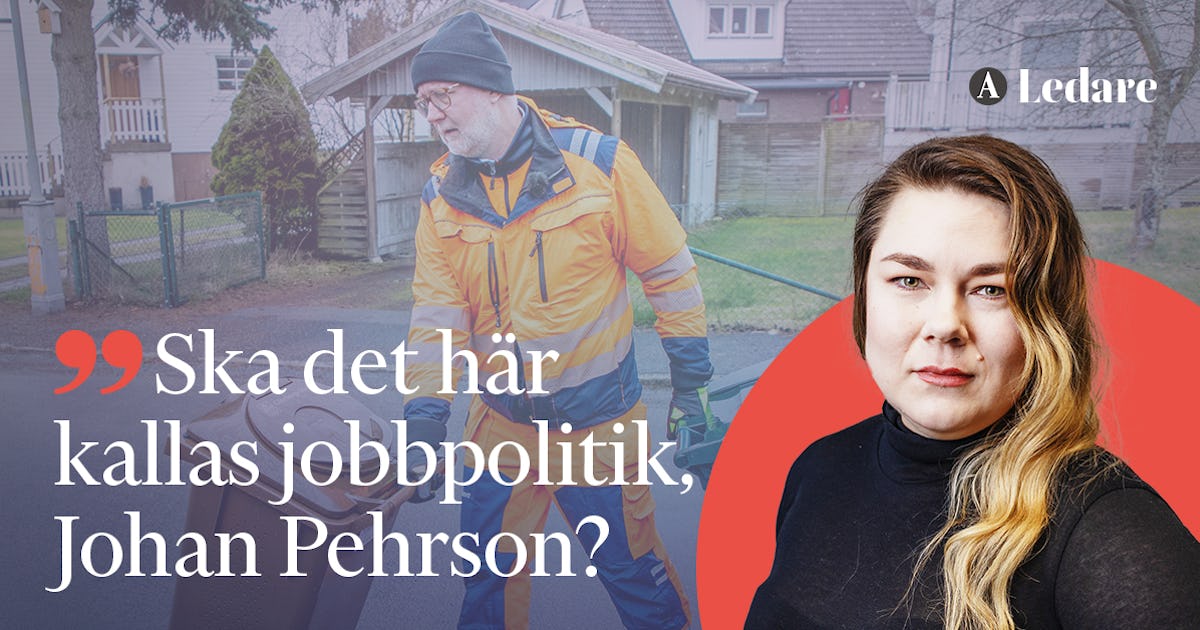 Skal dette kalles arbeidsmarkedspolitikk, Johan Pehrson?  – Jobben
