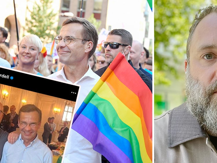 Statsminister Ulf Kristersson på Pride, Jonas Gardell var på pridemingel på Sagerska huset, Tomas Hemstad skriver