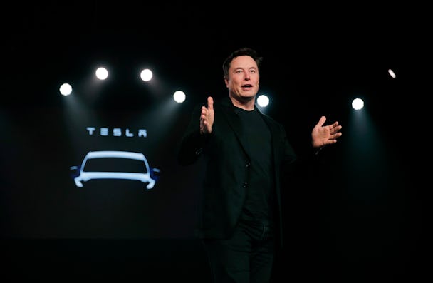 Elon Musk, vd, på Tesla.
