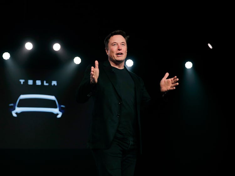 Elon Musk, vd, på Tesla.