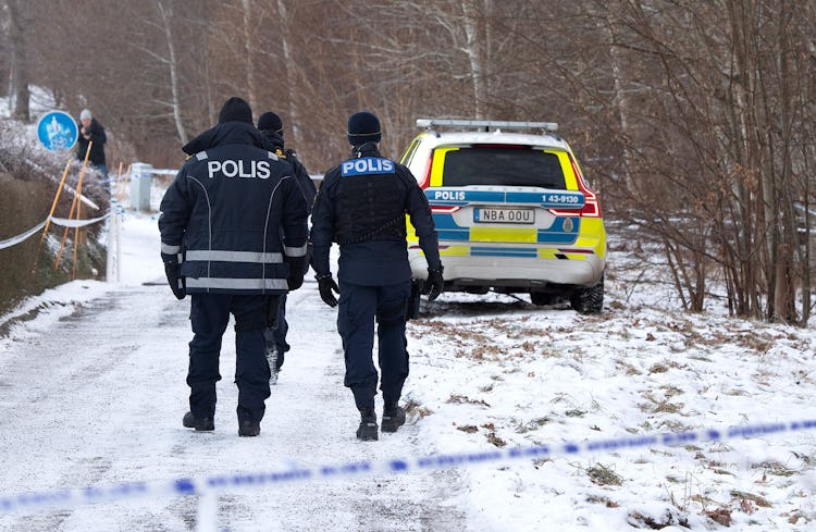Platsen i Jönköping där en polis skadades allvarligt vid ett ingripande mot en man.