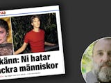 Bild på skärmdump på Erik Gallis text från Expressen och bild på Tomas Hemstad.