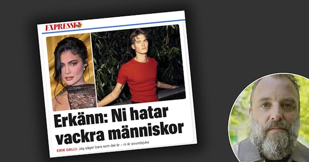 Bild på skärmdump på Erik Gallis text från Expressen och bild på Tomas Hemstad.