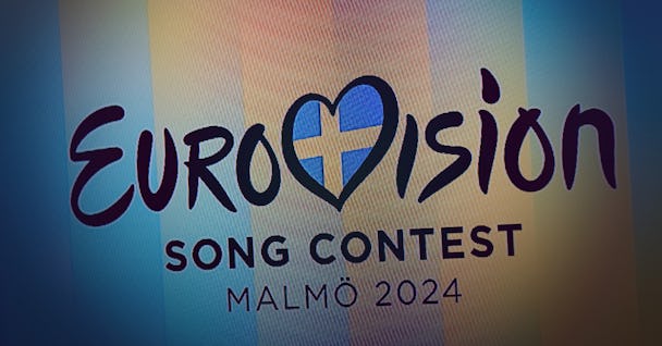 Skylt på Eurovision Song Contest 2024 som hålls i Malmö.