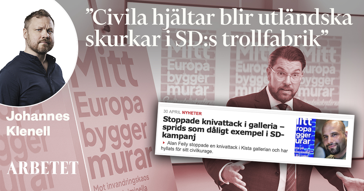 Civilkurageprisade Alan Feily Blev Utländsk Skurk I SD:s Trollfabrik ...