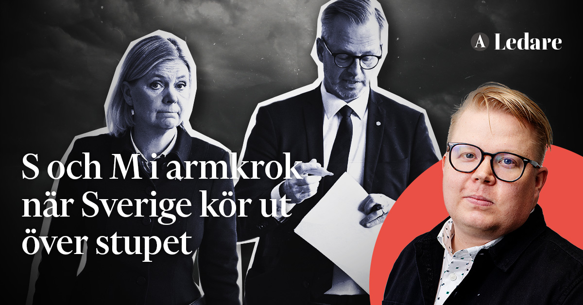 Socialdemokraterna Och Moderaterna I Armkrok När Sverige Kör Ut över ...