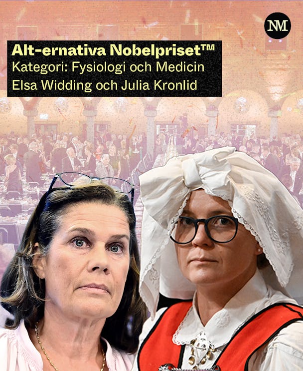 Noblpriset, Julia Kronlid, Elsa Widding, Sverigedemokraterna