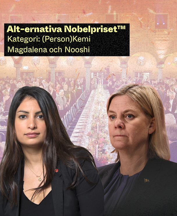 Nobelpriset, Nooshi Dadgostar, Magdalena Andersson, Vänsterpartiet, Socialdemokraterna