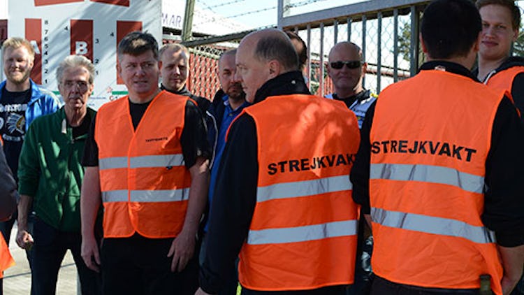 Senast Fastighets gick ut i strejk var för Pactaavtalet 2013. Då pågick strejken i fem dagar. Bilden är från Telgebostäder i Södertälje.