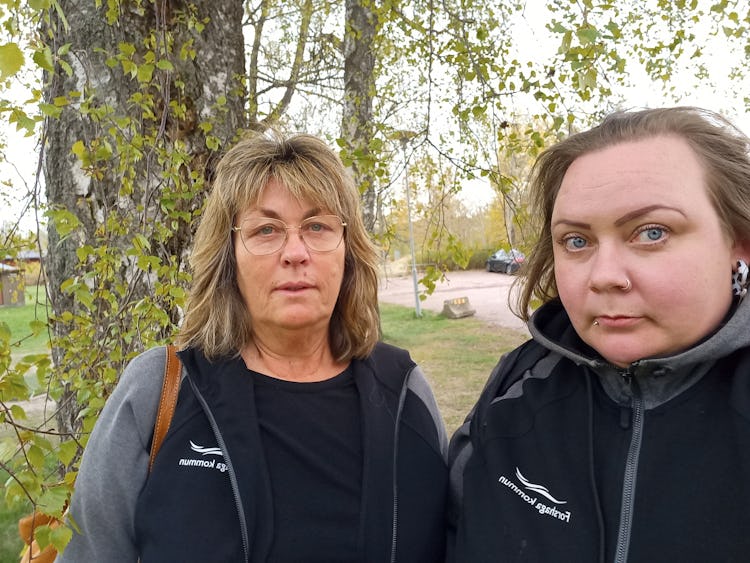 Berith Hedlund och Marie Vasponi Björkman, lokalvårdare, städupproret