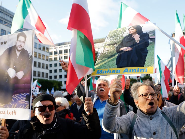 Demonstration mot Iran.
