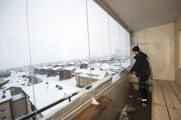 Leif-Erik Wilsdorf är fastighetsskötare på Riksbyggen i Kiruna