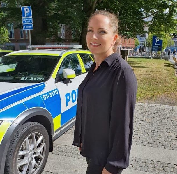 Annika Olsen, sektionsordförande för Seko Polisen.