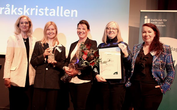 Kulturminister Jeanette Gustafsdotter med representanter från Arbetsförmedlingen.