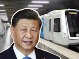 Xi Jinping och tunnelbana C30.