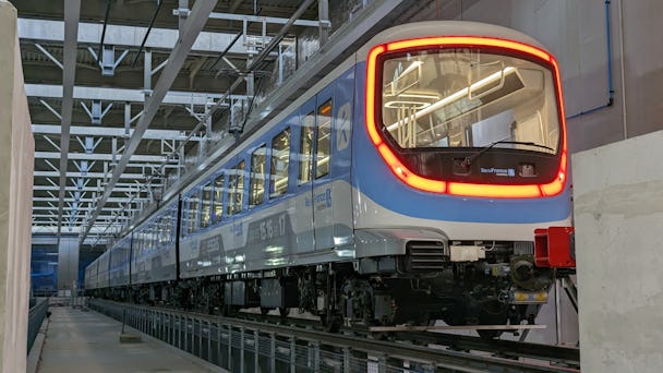 Tunnelbanetåg som ska trafikera Paris nya linje 15