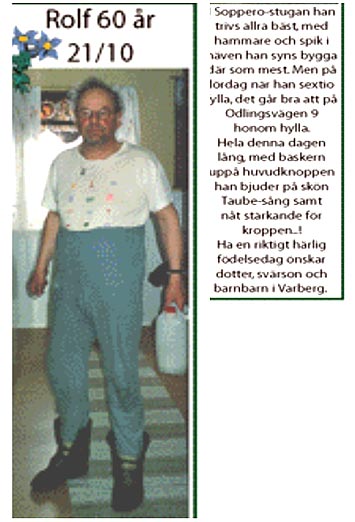 Rolf Hagebjörk 60 år