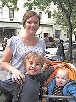 Laura Morand och barnen