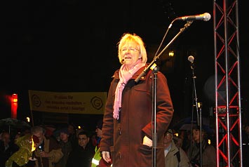 Wanja Lundby-Wedin på Mynttorget