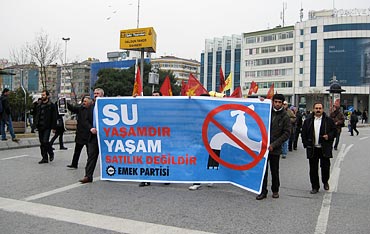 Demonstration i Istanbul.