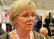 Wanja Lundby-Wedin, LO:s ordförande, på S-kongress 2009.