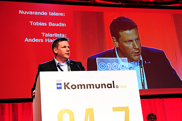 Tobias Baudin föreslås av valberedningen att bli Kommunals förste vice ordförande.