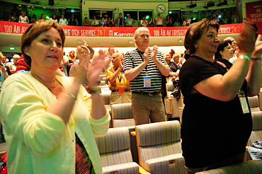 Kommunal kongress 2010 ombud applåder