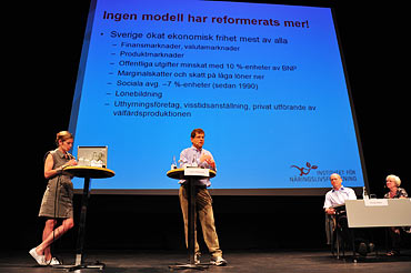 Socialdemokraterna ekonomiska seminarium i Almedalen 2010.